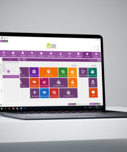 موکاپ صفحه اصلی نرم افزار حسابداری