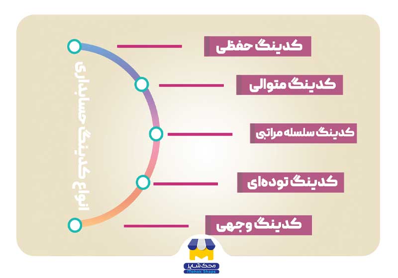 اینفوگرافیک انواع کدینگ حسابداری